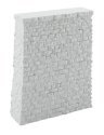 Single-Track Railroad Bridge Stone Pier - Resin Casting -- Approximate dimensions: 4-3/16 x , HO, Walthers Cornerstone 4581