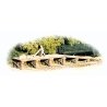 Railroad Loading Dock pkg(2) -- Kit - 3-1/2 x 3/4 x 3/8′ 8.9 x 1.9 x 1.3cm, N, Monroe Models 9203