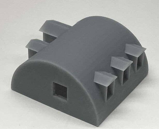 Quonset Hut Office with Glass - 3-D Printed -- Kit, N, Phoenix Precision Models 30810