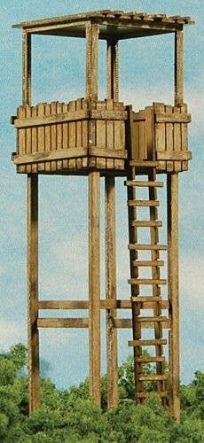 Hunter`s Stand -- Laser-Cut Matboard Kit - 15/16 x 1-1/8 x 3`, HO, GCLaser 19085