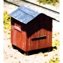 McCabe Lumber Series - Kit (Laser-Cut Wood) -- Fire Hose Storage & Water Tank Scale 8 x 8′ 2.4 x 2.4m, HO, B.T.S. 23010