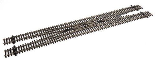 Code 83 Nickel Silver DCC-Friendly 6 Double Crossover -- Length: 18-3/4` 47.6cm Track Centers: 2`, HO, WalthersTrack 83051