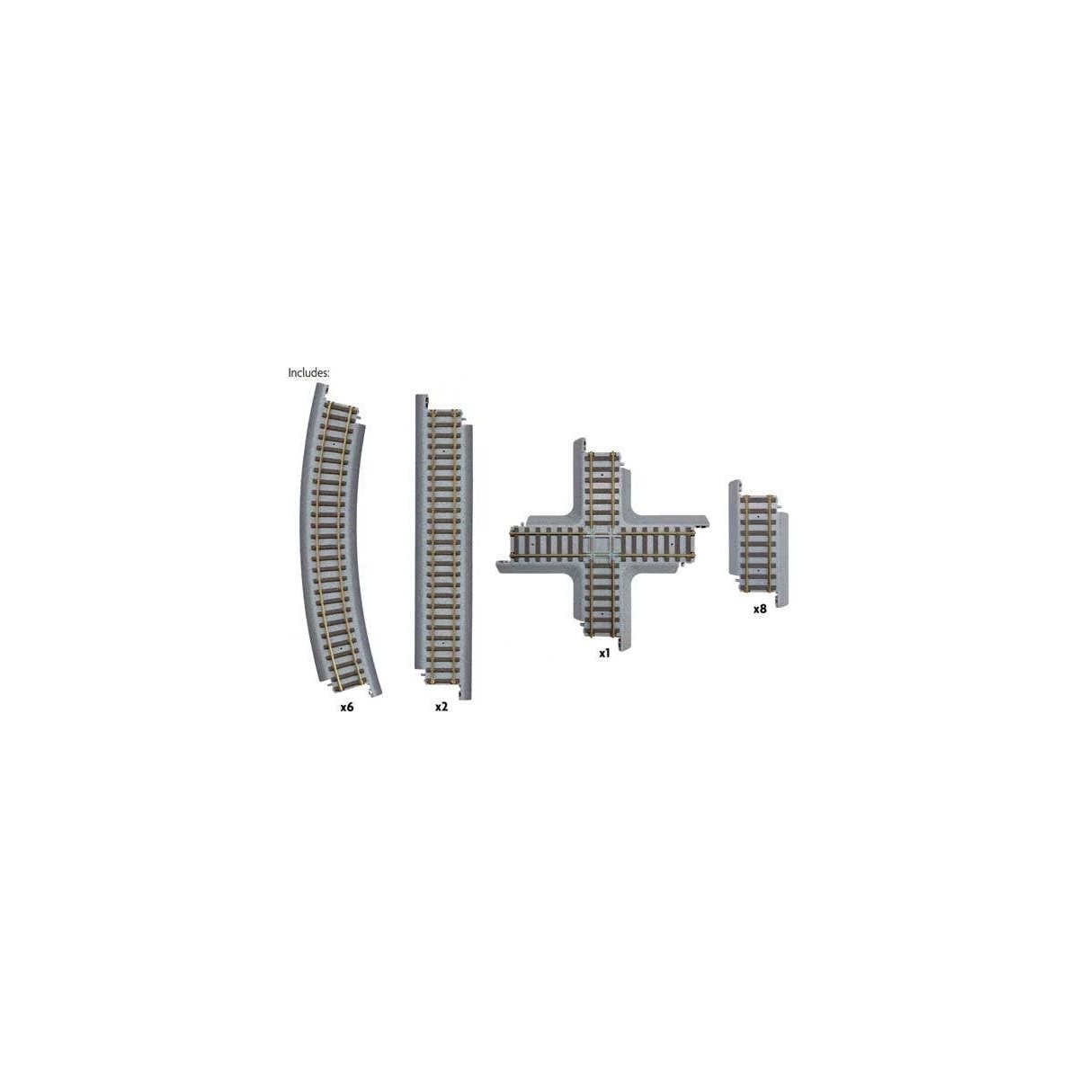 Power-Loc Track(TM) -- Figure 8 Expander Set, HO, WalthersTrainline 1362