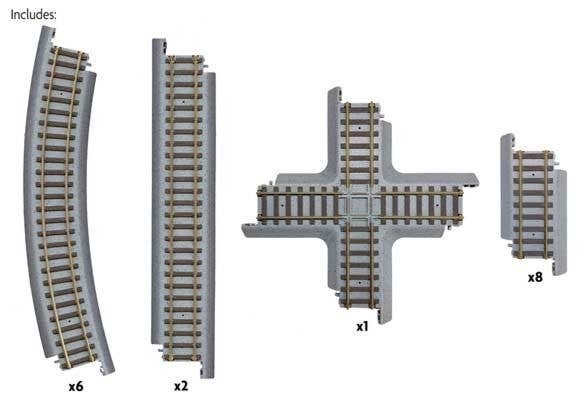 Power-Loc Track(TM) -- Figure 8 Expander Set, HO, WalthersTrainline 1362