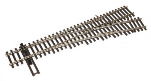 Code 100 Nickel Silver DCC-Friendly 4 Turnout -- Right Hand, HO, WalthersTrack 10014