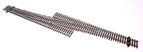 Code 83 Nickel Silver DCC Friendly Number 6 Single Crossover Turnout -- Left Hand, HO, WalthersTrack 83075