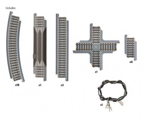 Power-Loc Figure 8 Track Set, HO, WalthersTrainline 1366