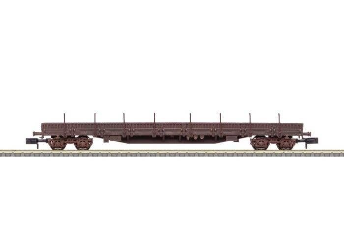Type Res Stake Car - Ready to Run - Minitrix -- Belgian State Railways NMBS/SNCB (Era VI, Boxcar Red), N, Trix 18526