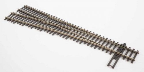 Code 100 Nickel Silver DCC-Friendly 5 Turnout -- Left Hand, HO, WalthersTrack 10015