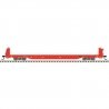 62′ Short-Bulkhead Flatcar - Ready to Run -- Southern Parts & Equipment SPEX 604 (Red), HO, Trainman 20007966
