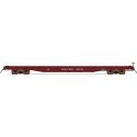 60′ Wood-Deck Flatcar - Ready to Run -- Southern Railway (Boxcar Red), HO, Intermountain Railway Company 46428