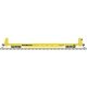 62′ Short-Bulkhead Flatcar - Ready to Run -- TTX TTJX 82069 (yellow, black), HO, Trainman 20007968
