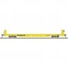 62′ Short-Bulkhead Flatcar - Ready to Run -- TTX TTJX 82069 (yellow, black), HO, Trainman 20007968