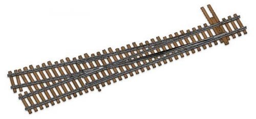 Code 100 Nickel Silver DCC-Friendly 5 Turnout -- Right Hand, HO, WalthersTrack 10016