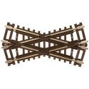 Code 83 Crossing - Nickel Silver with Brown Ties -- 30 Degrees, HO, Atlas Model Railroad Co. 574