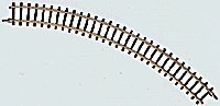 Curve Track -- 5-3/4′ 14.5cm Radius 45 Degree, Z, Marklin, Inc 8510