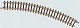 Curve Track -- 7-11/16′ 19.5cm Radius, 30-Degree, Z, Marklin, Inc 8521