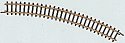 Curve Track -- 7-11/16′ 19.5cm Radius, 30-Degree, Z, Marklin, Inc 8521