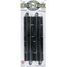 Straight Track w/Steel Rail & Black Roadbed - E-Z Track(R) -- 9′ Rerailer pkg(2), HO, Bachmann Industries 44428