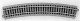 Curved Track 22.5-Degree Radius pkg(4) - Unitrack -- 24′ 610mm, HO, Kato USA Inc 2220