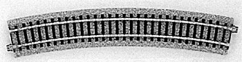 Curved Track 22.5-Degree Radius pkg(4) - Unitrack -- 24′ 610mm, HO, Kato USA Inc 2220
