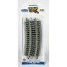 Curved Track w/ Nickel Silver Rail & Gray Roadbed - E-Z Track(R) -- 26′ Radius pkg(5), HO, Bachmann Industries 44519