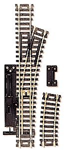 Code 100 Snap-Switch(R) Manual Turnout - Nickel Silver Rail -- Right Hand, HO, Atlas Model Railroad Co. 861