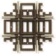 Code 83 Crossing - Nickel Silver with Brown Ties -- 90 Degrees, HO, Atlas Model Railroad Co. 577