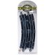 Curved Track w/Steel Rail & Black Roadbed - E-Z Track(R) -- 18′ Radius Rerailer pkg(2), HO, Bachmann Industries 44429