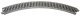 Curved Roadbed Track Section - Unitrack -- 45-Degree, 12-3/8′ 315mm Radius pkg(4), N, Kato USA Inc 20120