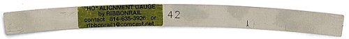 10` Track Alignment Gauges - Curved -- 42` Radius, HO, Ribbonrail 1042