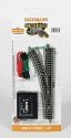 Remote Turnout w/Nickel Silver Rail & Gray Roadbed - E-Z Track(R) -- Left Hand - 11.25′ (28.6, N, Bachmann Industries 44861
