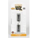 Hayes Bumper - E-Z Track(R) -- Nickel-Silver Rail & Gray Roadbed pkg(2), N, Bachmann Industries 44891