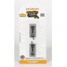 Hayes Bumper - E-Z Track(R) -- Nickel-Silver Rail & Gray Roadbed pkg(2), N, Bachmann Industries 44891