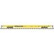 68′ Flatcar - Ready to Run -- TTX TTMX 81119 (yellow, black), HO, Trainman 20007975