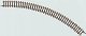 Curve Track -- 7-11/16′ 19.5cm Radius, 45-Degree, Z, Marklin, Inc 8520