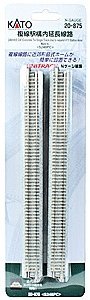 Unitrack Concrete-Tie Single-Track Section -- Expands V15 Set 9-3/4′ 24.8cm Long, N, Kato USA Inc 20875