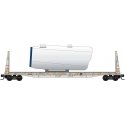 61` 8` Bulkhead Flatcar w/Wind Turbine Nacelle Load - Ready to Run -- Transportation Technology Services PEYX 35487 (For BNSF Wi