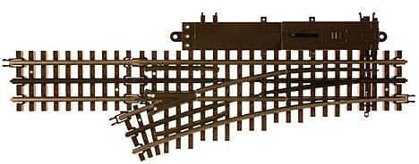 21st Century Track System(TM) Nickel Silver Rail w/Brown Ties - 3-Rail -- O-54 Left-Hand Remote Custom Sup, O, Atlas O 6070