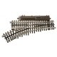 21st Century Track System(TM) Nickel Silver Rail w/Brown Ties - 3-Rail -- O-45 Switch Left Hand, O, Atlas O 6085
