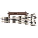 21st Century Track System(TM) Nickel Silver Rail w/Brown Ties - 3-Rail -- O72 Wye Remote Custom Supreme Sw, O, Atlas O 6074