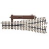 21st Century Track System(TM) Nickel Silver Rail w/Brown Ties - 3-Rail -- O72 Wye Remote Custom Supreme Sw, O, Atlas O 6074
