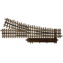 21st Century Track System(TM) Nickel Silver Rail w/Brown Ties - 3-Rail -- O72 Right Hand Remote Custom Sup, O, Atlas O 6073