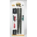 E-Z Track(R) 6 Single Crossover -- Right Hand, N, Bachmann Industries 44876
