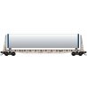 61` 8` Bulkhead Flatcar w/Wind Turbine Components Load - Ready to Run -- Transportation Technology Services PEYX 35490 (For BNSF