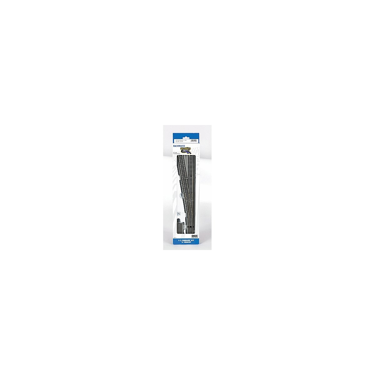 Decoder-Equipped Nickel-Silver Turnout - E-Z Track(R) -- 6 Left Hand, HO, Bachmann Industries 44135