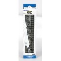 Decoder-Equipped Nickel-Silver Turnout - E-Z Track(R) -- 6 Left Hand, HO, Bachmann Industries 44135