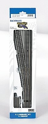 Decoder-Equipped Nickel-Silver Turnout - E-Z Track(R) -- 6 Left Hand, HO, Bachmann Industries 44135
