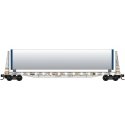 61` 8` Bulkhead Flatcar w/Wind Turbine Components Load - Ready to Run -- Transportation Technology Services PEYX 35462 (For BNSF