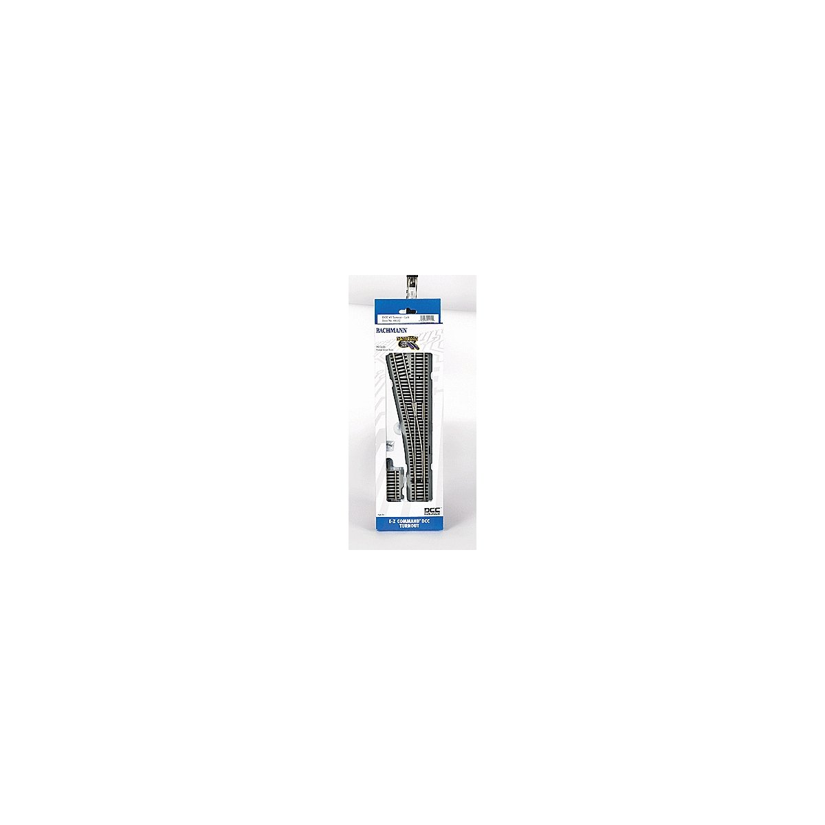 Decoder-Equipped Nickel Silver Turnout - E-Z Track(R) -- 5 Left Hand, HO, Bachmann Industries 44132